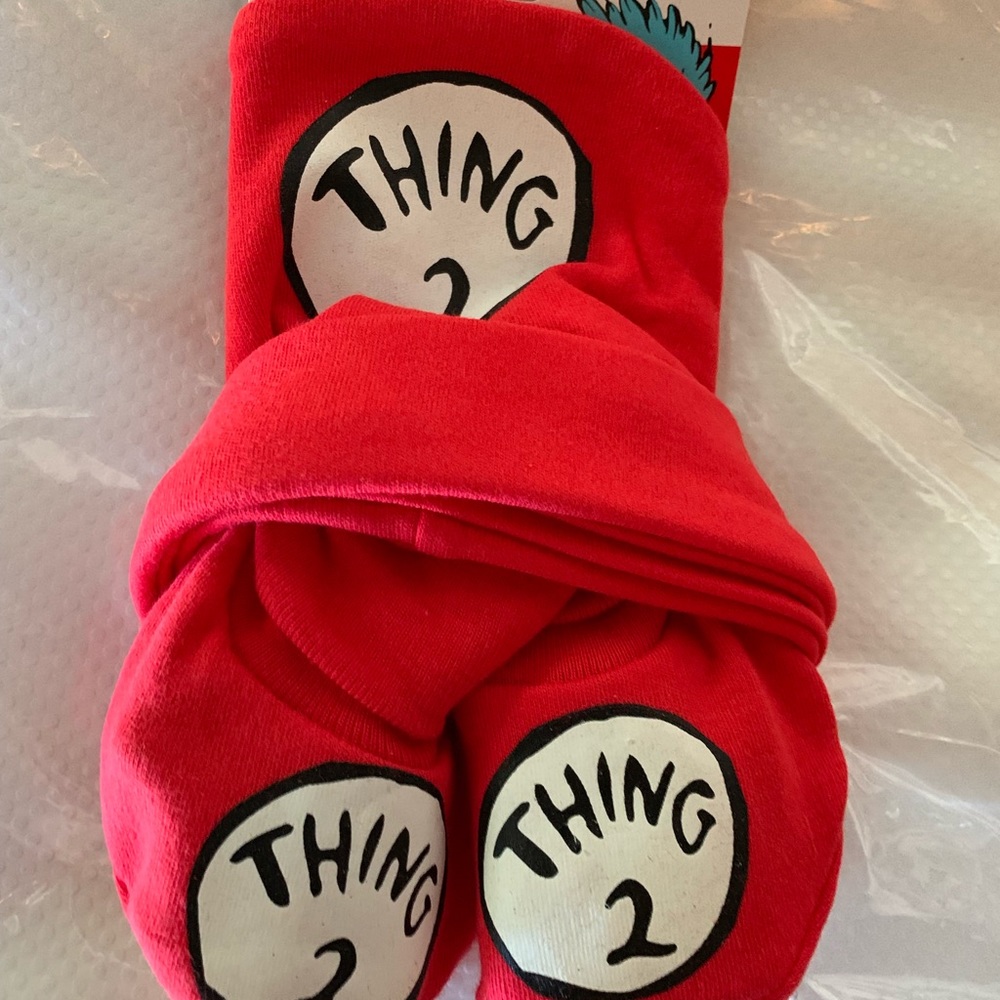 Dr. Seuss Cap and Booties